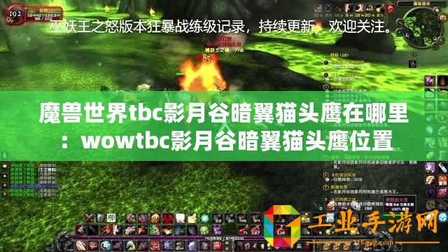 魔獸世界tbc影月谷暗翼貓頭鷹在哪里：wowtbc影月谷暗翼貓頭鷹位置