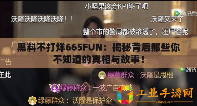 黑料不打烊665FUN：揭秘背后那些你不知道的真相與故事！