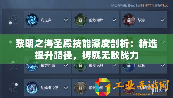 黎明之海圣殿技能深度剖析：精選提升路徑，鑄就無敵戰(zhàn)力